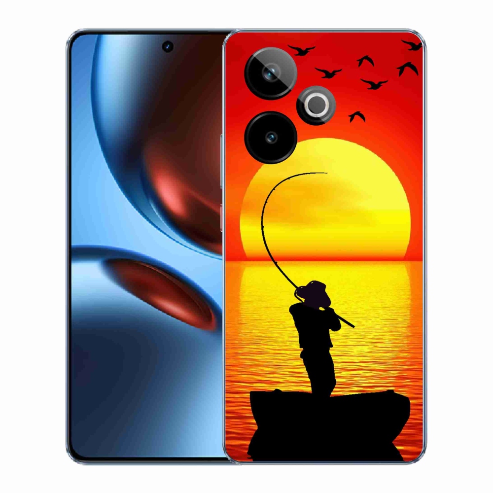 Rugalmas zselés tok mmCase képpel a Realme GT 7 5G/GT 7T 5G számára - horgászás