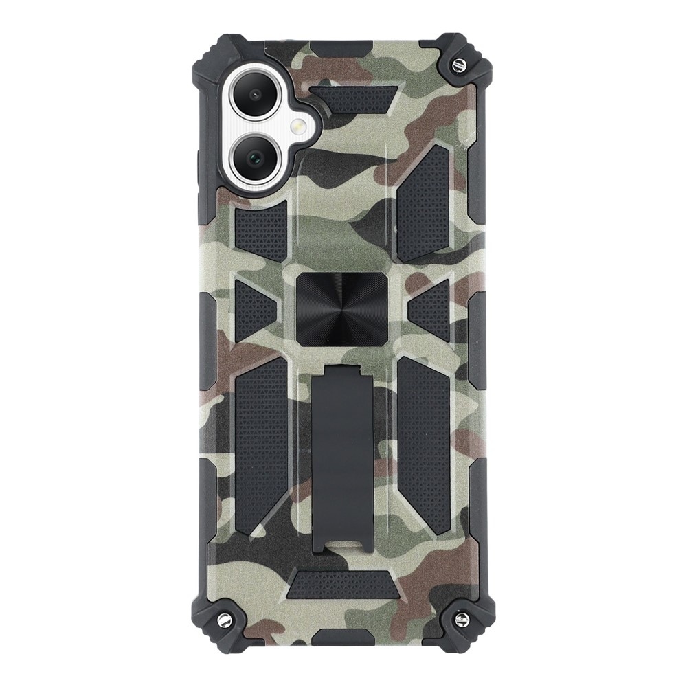 Camouflage tartós borító Samsung Galaxy A07 4G készülékhez - sötétzöld
