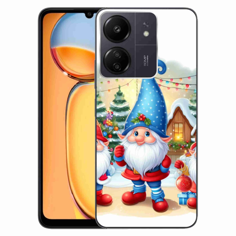 Gél borítás mmCase a Xiaomi Poco C65/Redmi 13C számára - Karácsonyi manók