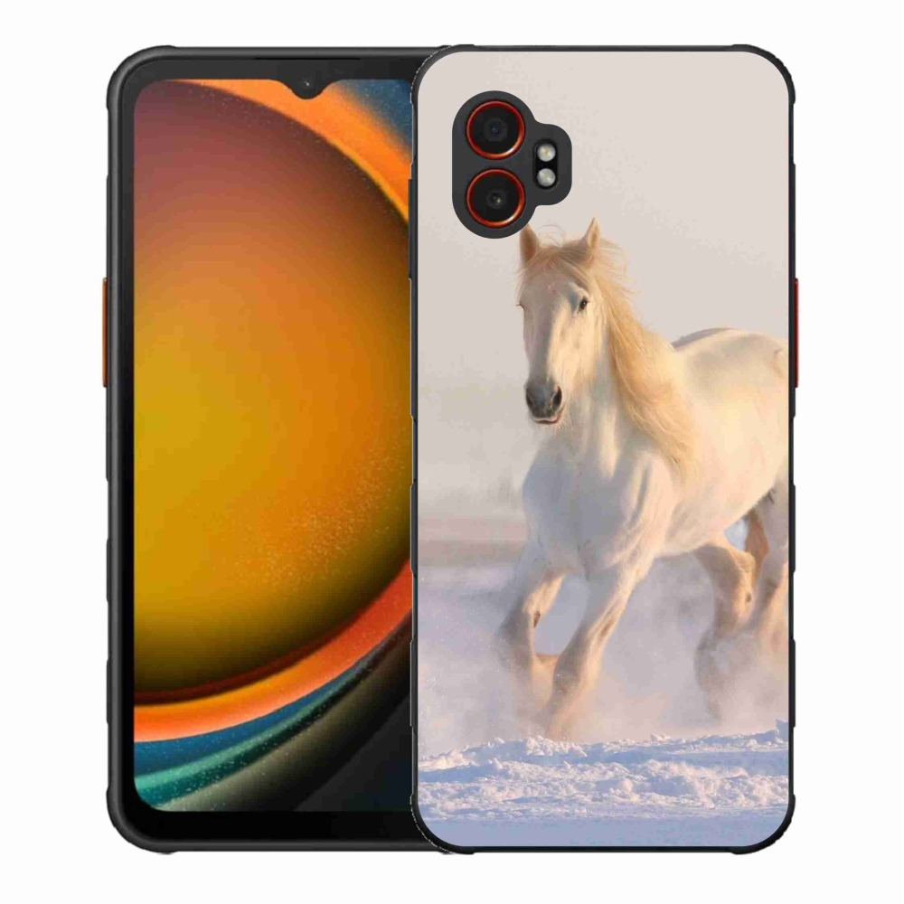 Gél borítás mmCase Samsung Galaxy Xcover 7 Pro - ló a hóban