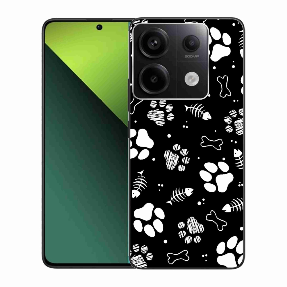 Gél borítás mmCase a Xiaomi Redmi Note 13 Pro 5G/Poco X6 5G számára - kutyamancsok