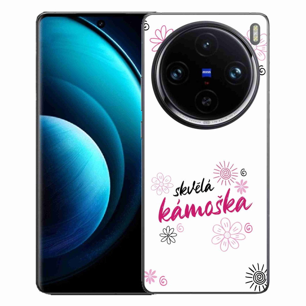 Gél borítás mmCase a Vivo X100 Pro 5G-n - nagyszerű haver fehér háttérrel