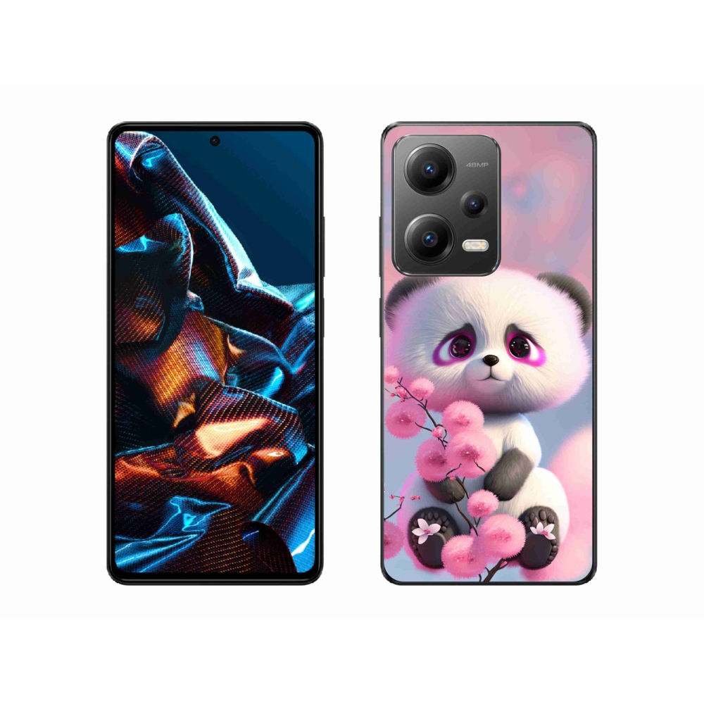 Gél borítás mmCase a Xiaomi Redmi Note 12 Pro 5G számára - aranyos panda 1