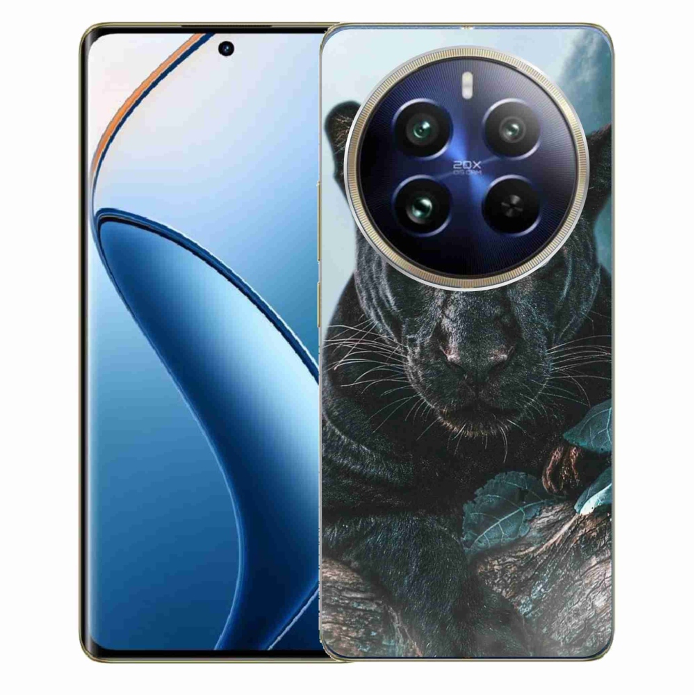 Gél borítás mmCase a Realme 12 Pro 5G/12 Pro+ 5G számára - fekete párduc
