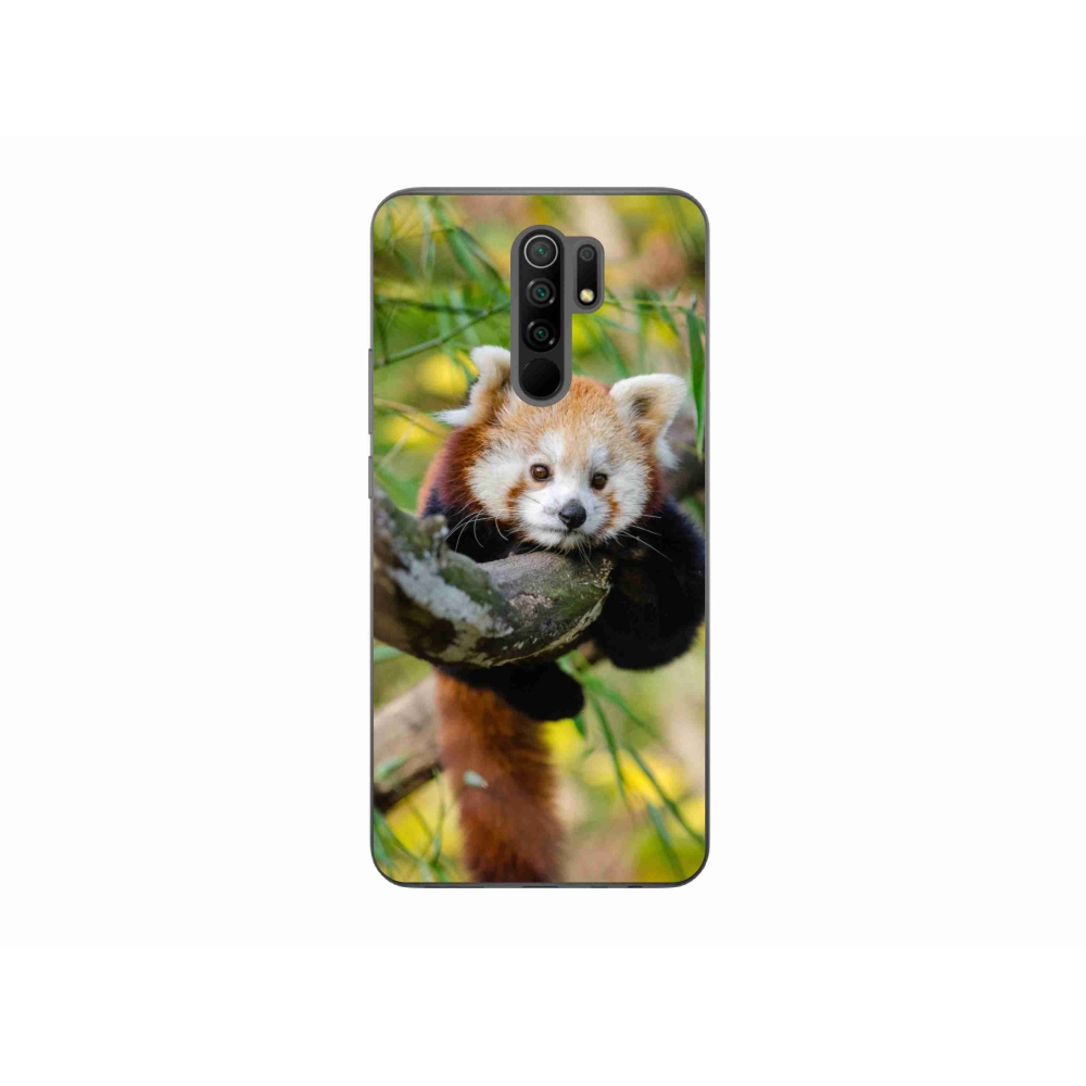 Gél borítás mmCase a Xiaomi Redmi 9-hez - panda piros