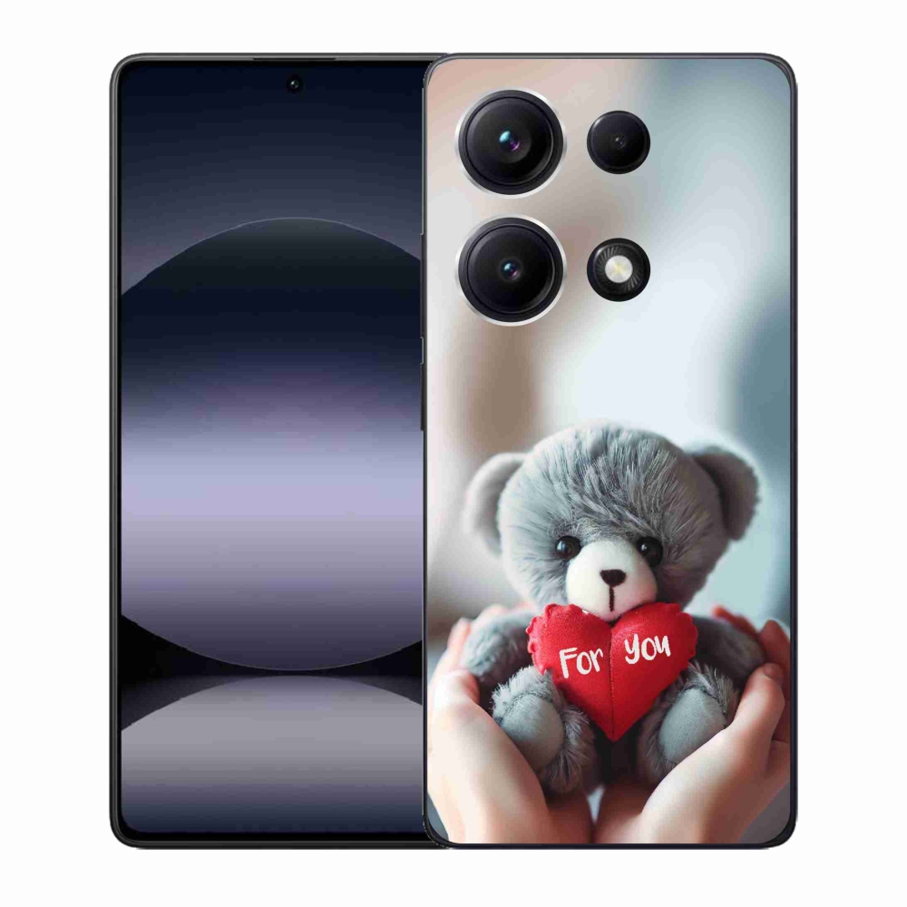 Gél borítás mmCase a Xiaomi Redmi Note 14S-hez - mackó a szerelmeseknek