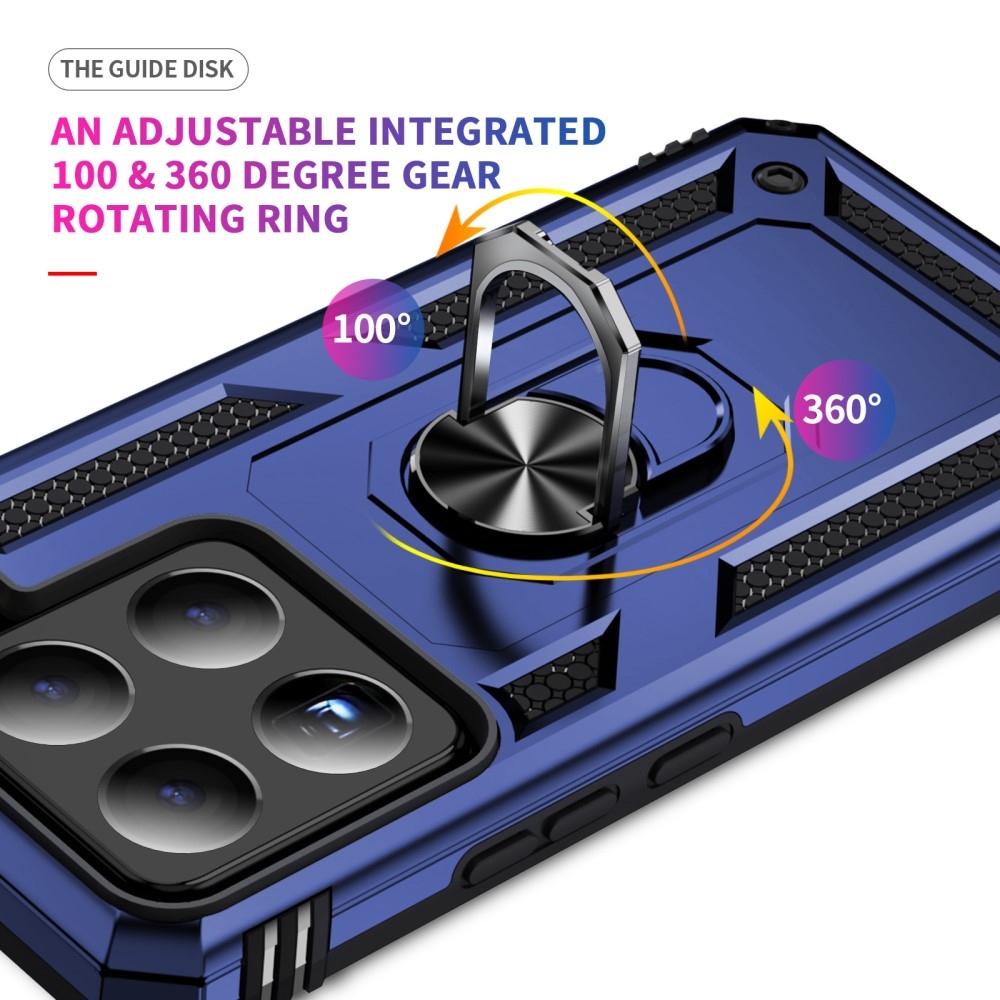 Gyűrűk tartós borító Xiaomi 15 - kék