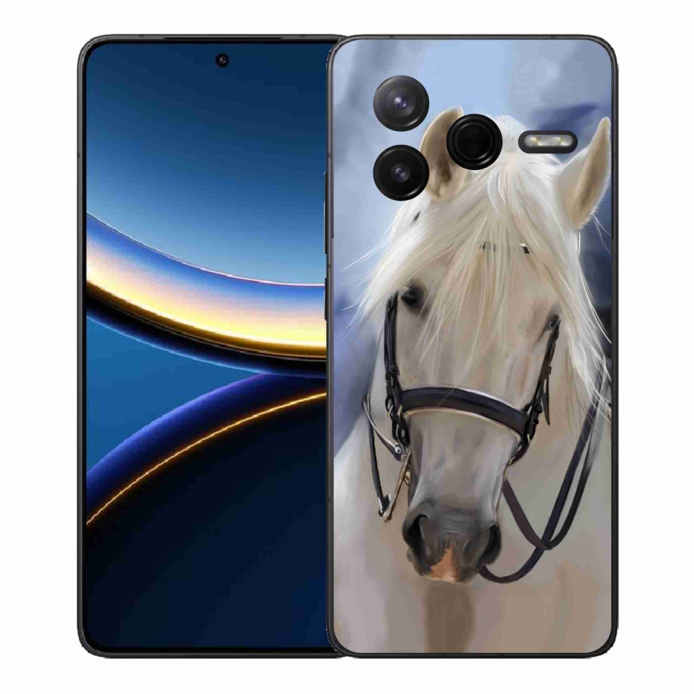 Gél borítás mmCase a Xiaomi Poco F7 Pro számára - fehér ló