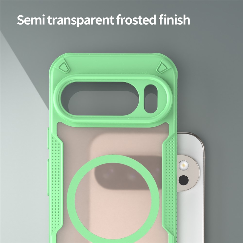 Froste tartós védőburkolat MagSafe-val a Google Pixel 10 Pro-hoz - zöld