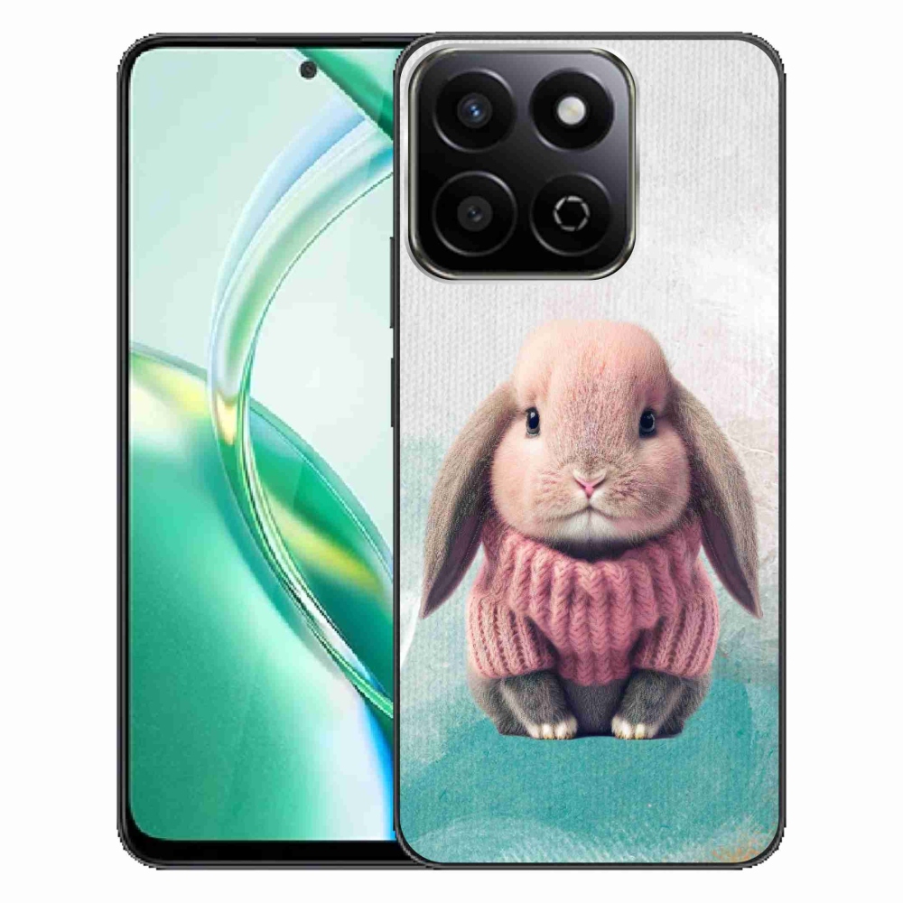Zselés borítás mmCase a Honor 200 Smart 5G készülékhez - nyúl pulóverben