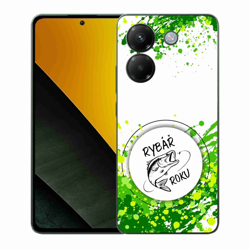 Gél borító mmCase a Xiaomi Poco M7 Pro 5G-hez - az év horgásza fehér háttérrel