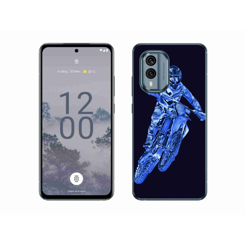 Zselés borítás mmCase a Nokia X30 5G készülékhez - motocross 1