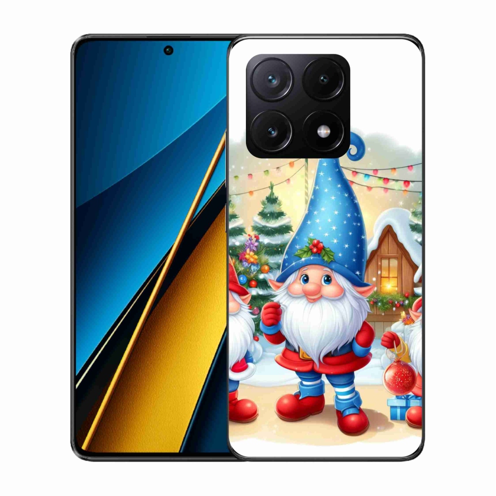Gél borítás mmCase a Xiaomi Poco X6 Pro 5G számára - karácsonyi manók