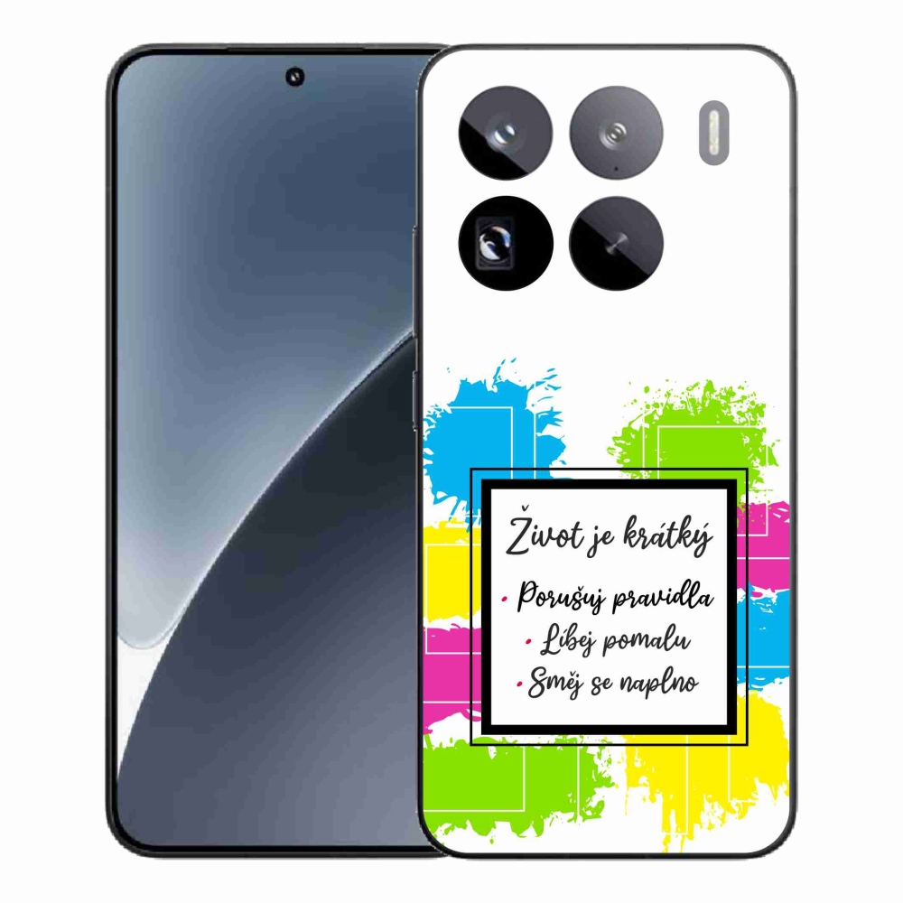 Gél borítás mmCase a Xiaomi 15 Pro számára - idézem 5 fehér háttér