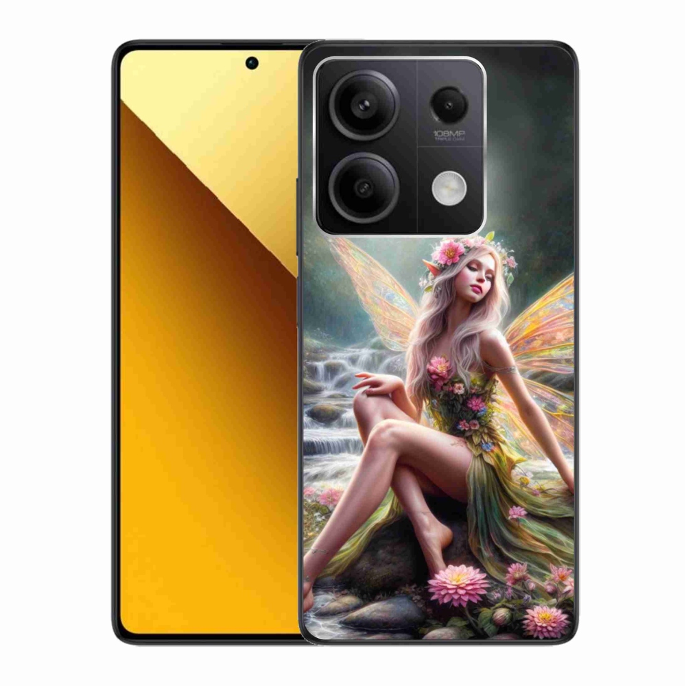 Gél borító mmCase a Xiaomi Redmi Note 13 5G - pillangó nő 1