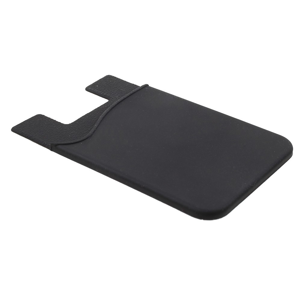 Ragasztható kártyatárca mobiltelefonhoz - fekete