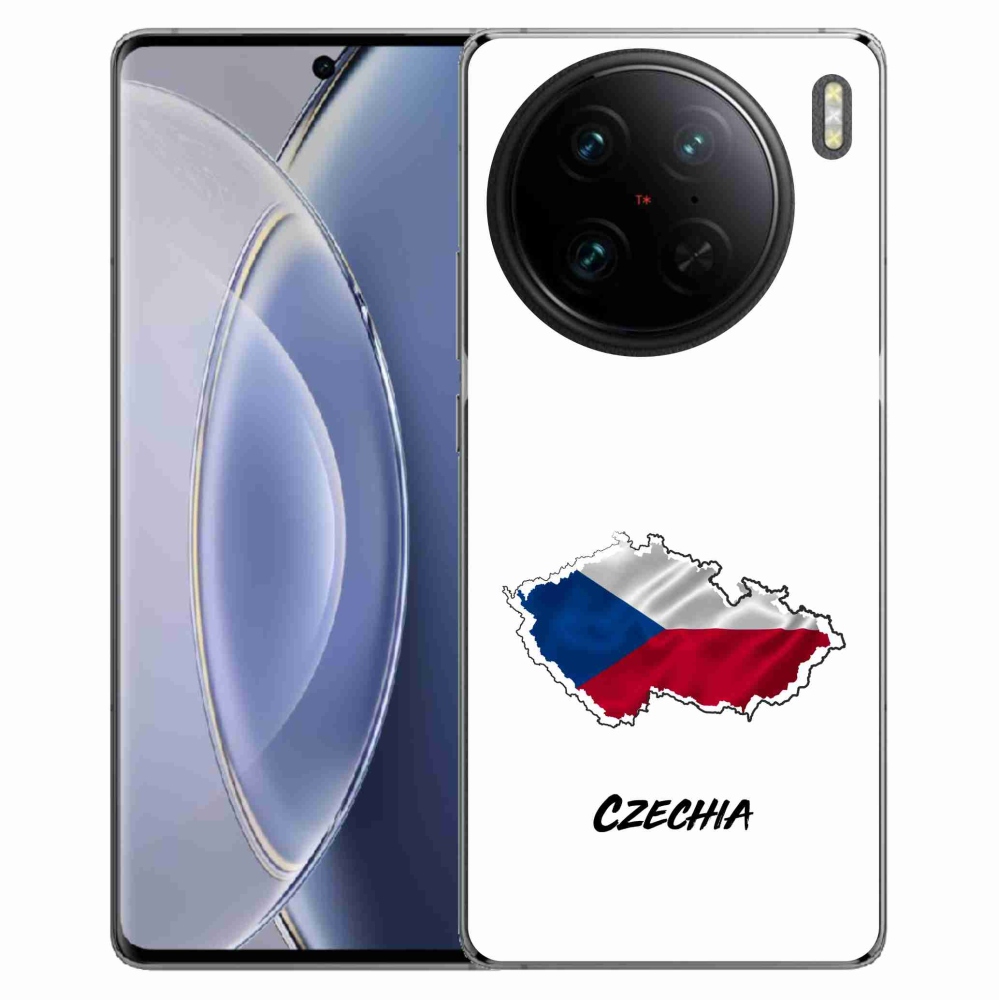 Gél borítás mmCase a Vivo X90 Pro készülékhez - Csehország fehér háttér