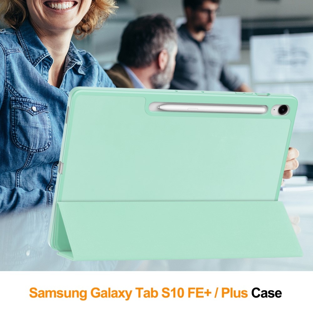 Cases intelligens záró tok Samsung Galaxy Tab S10 FE+ - világoszöld