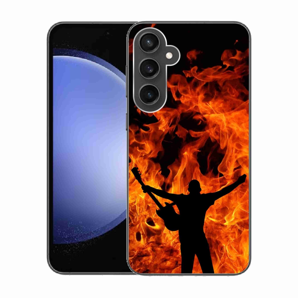 Gél borítás mmCase Samsung Galaxy S23 FE - zenész és tűz