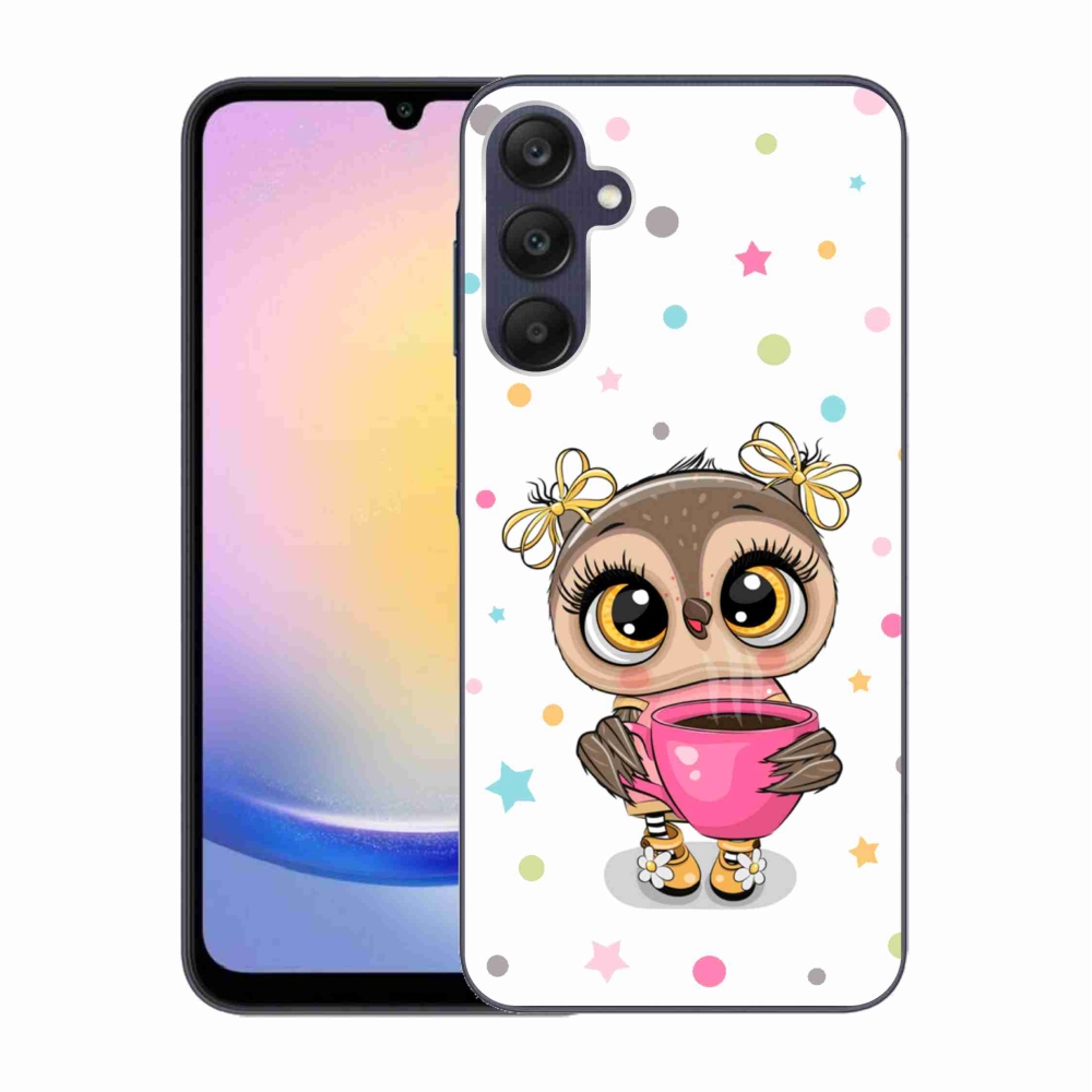 Gél borítás mmCase Samsung Galaxy A25 5G - rajzfilm bagolyhoz