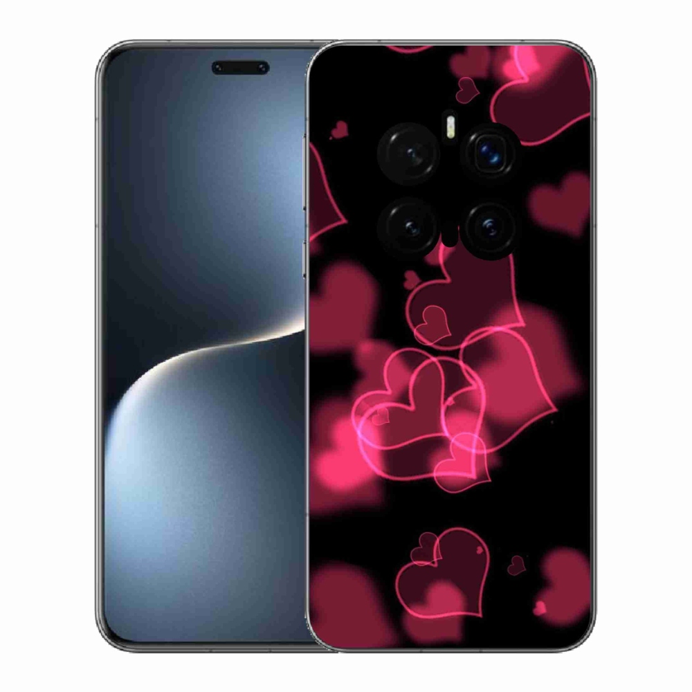 Gél borítás mmCase a Honor Magic 7 Pro 5G készülékhez - piros szívek