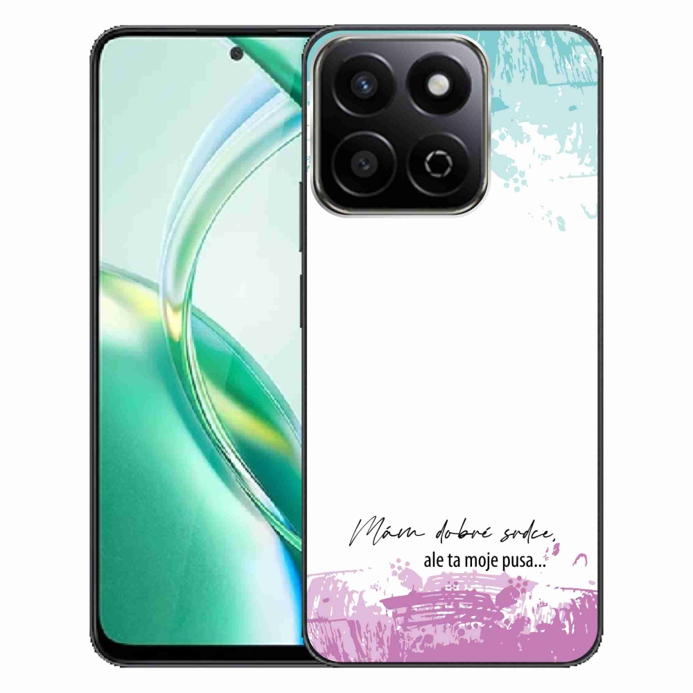 Zselés borító mmCase a Honor 200 Smart 5G készülékhez - vicces szöveg 3 fehér háttérrel