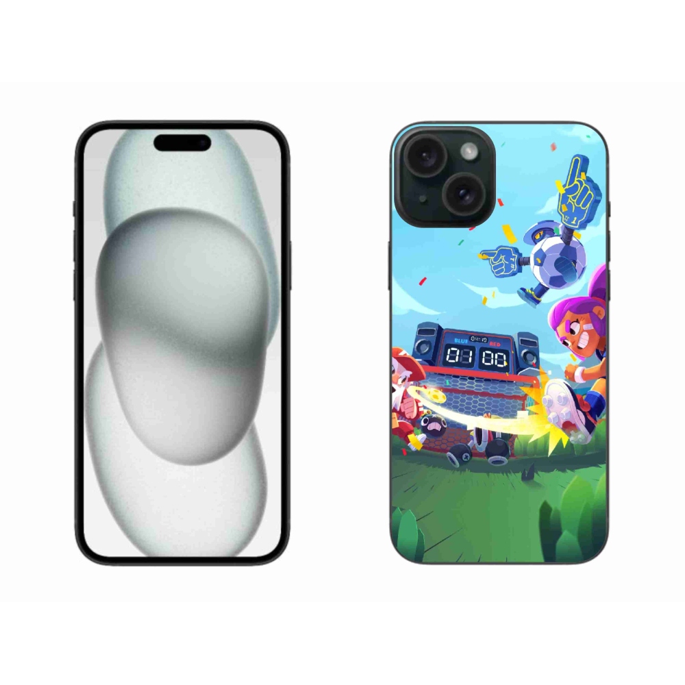 Zselés borítás mmCase iPhone 15 Plus készülékhez - verekedős csillagok 1