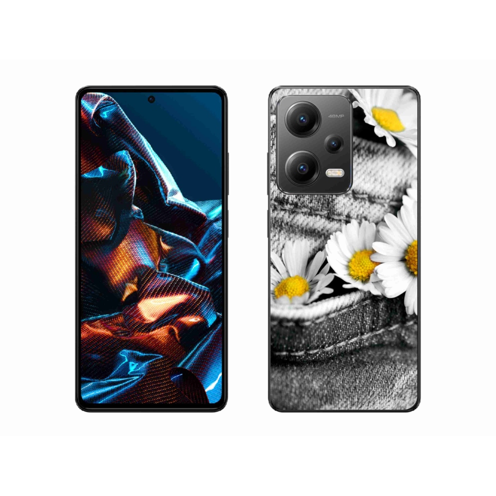 Gél tok mmCase a Xiaomi Redmi Note 12 Pro 5G-hez - margaréták