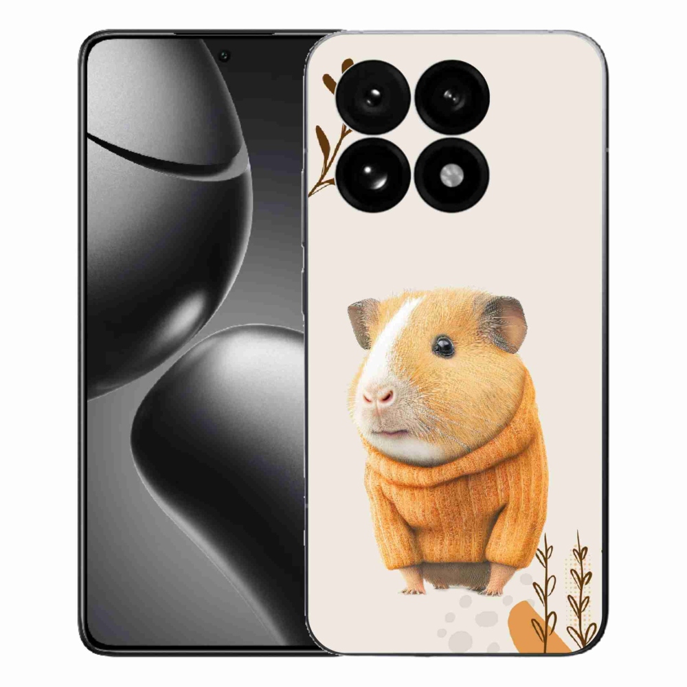 Gélburkolat mmCase a Xiaomi 15T számára - tengerimalac a pulóverben