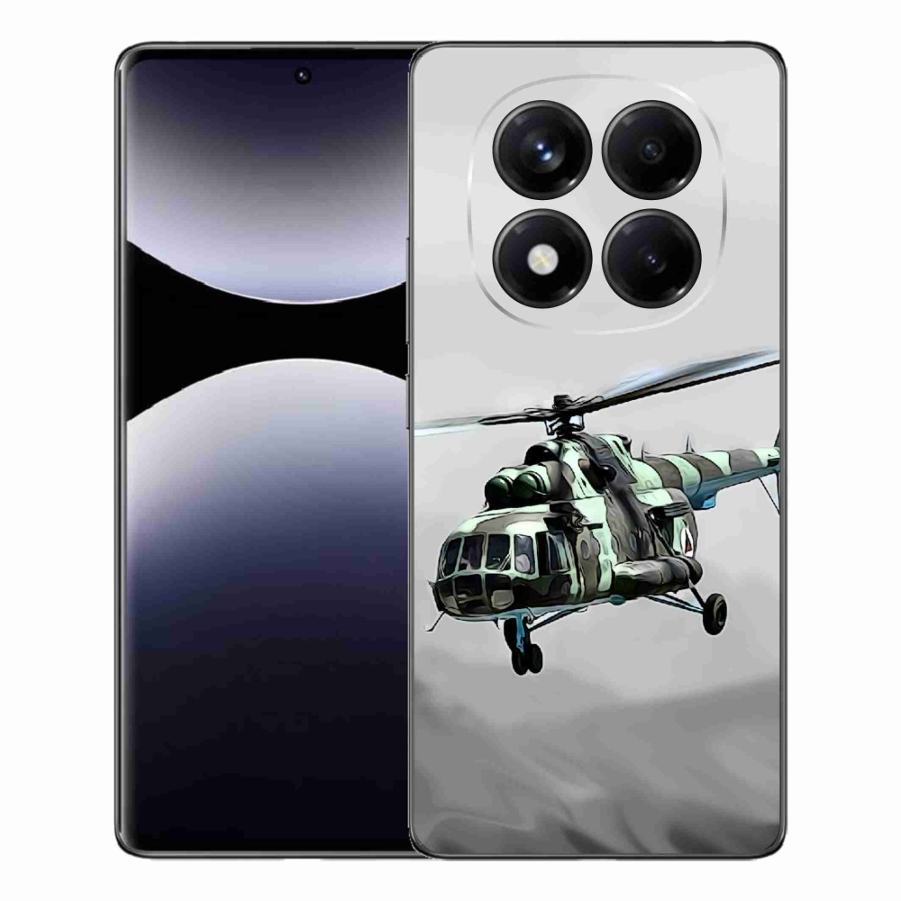 Gél borítás mmCase a Xiaomi Redmi Note 14 Pro számára - katonai helikopter