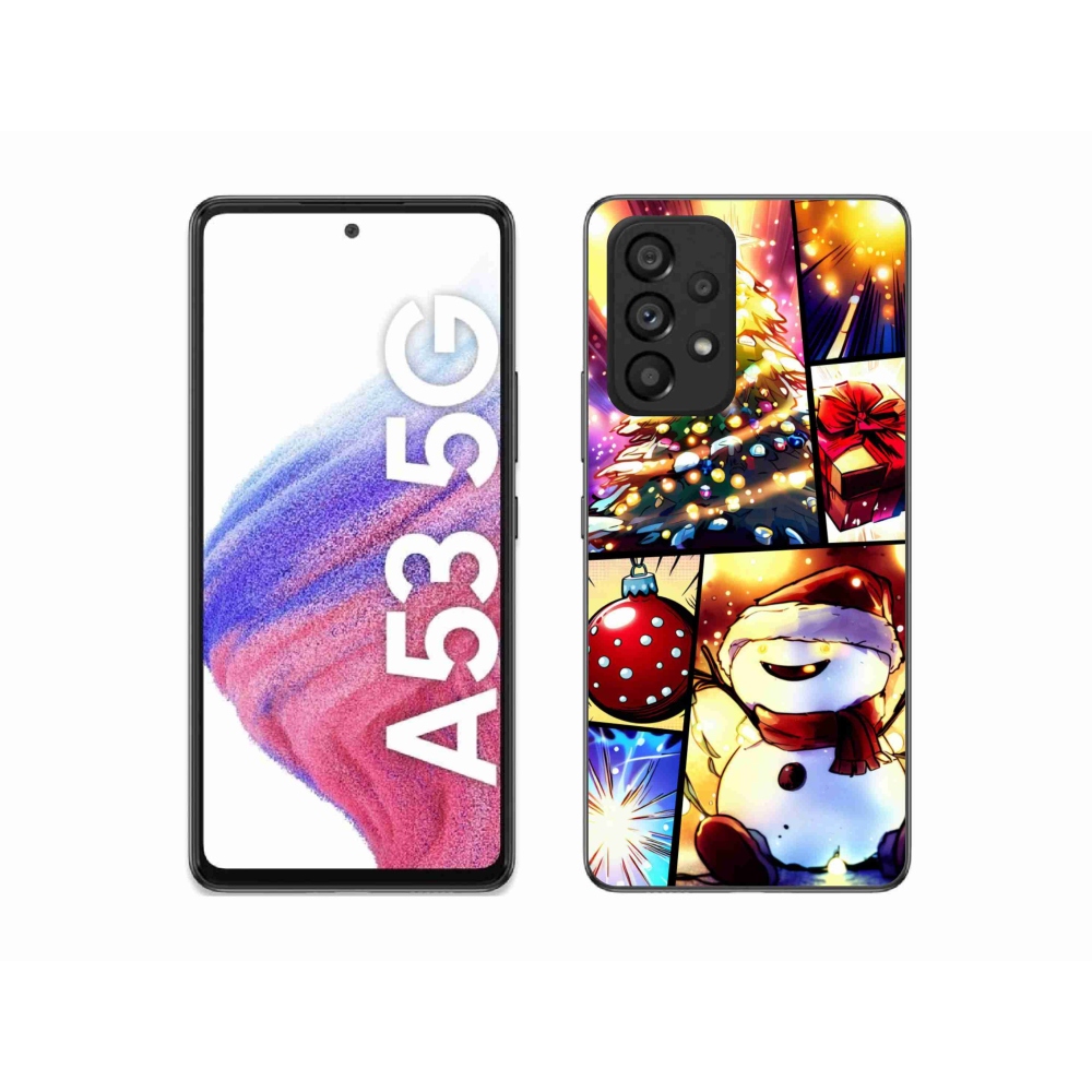Gél borító mmCase Samsung Galaxy A53 5G - Karácsonyi motívumok 1