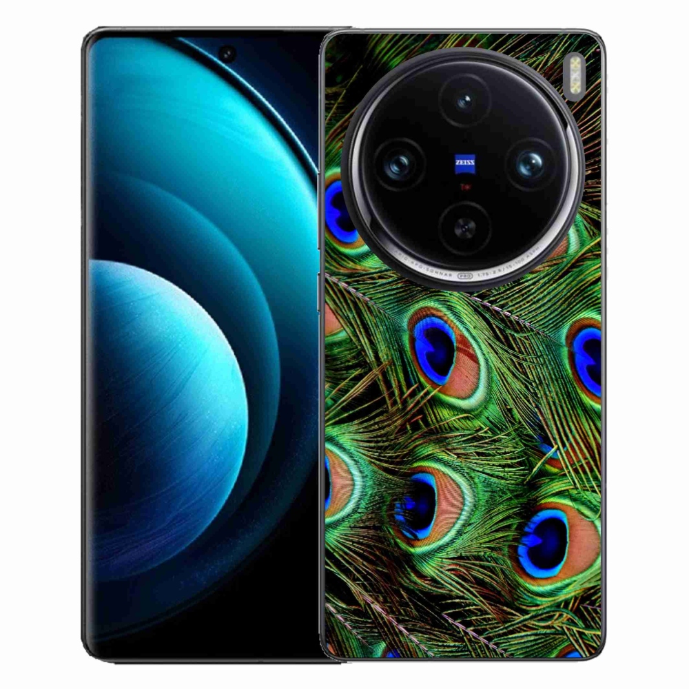 Zselés tok mmCase a Vivo X100 Pro 5G készülékhez - pávatoll