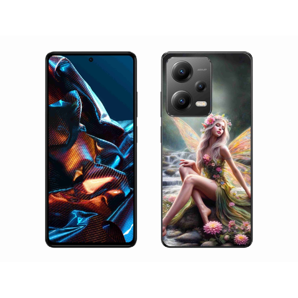 Gél borítás mmCase a Xiaomi Redmi Note 12 Pro 5G - pillangó nő 1