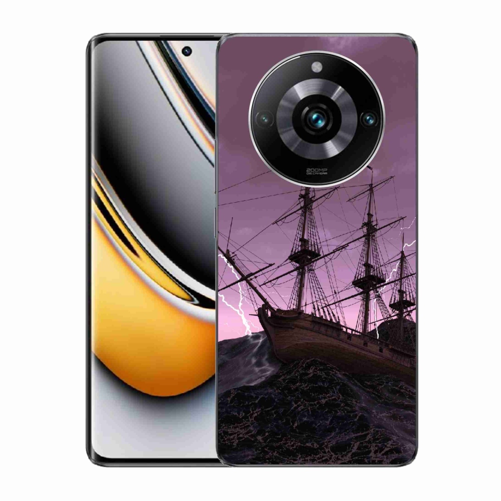 Zselés borítás mmCase a Realme 11 Pro/11 Pro+ számára - hajó a viharban
