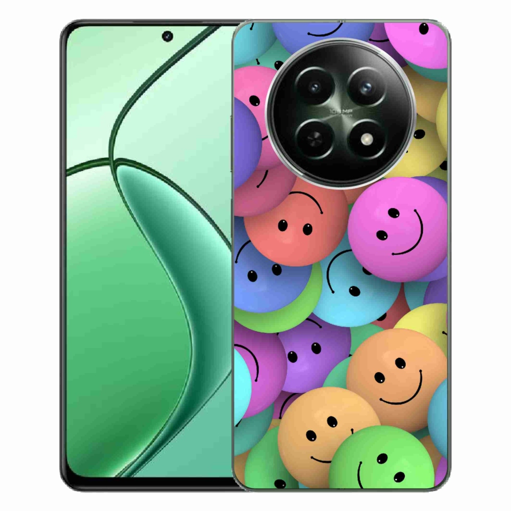 Zselés borítás mmCase a Realme 12 5G/12x 5G készülékhez - színes smiley-kkal