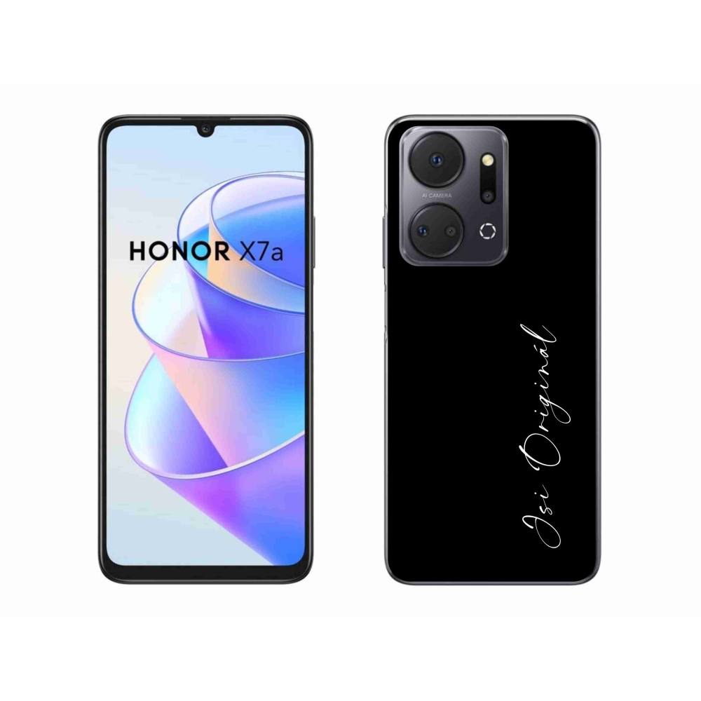 Gél borító mmCase a Honor X7a számára - te vagy az eredeti fekete háttér