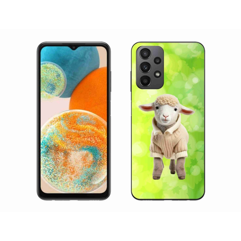 Gél borítás mmCase Samsung Galaxy A23 4G/5G - bárányhús pulóverben