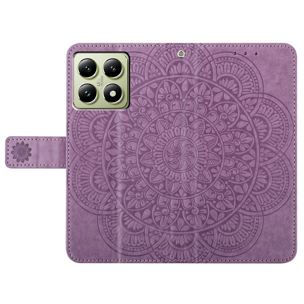 Mandala könyv tok Xiaomi 15T Pro-hoz - lila