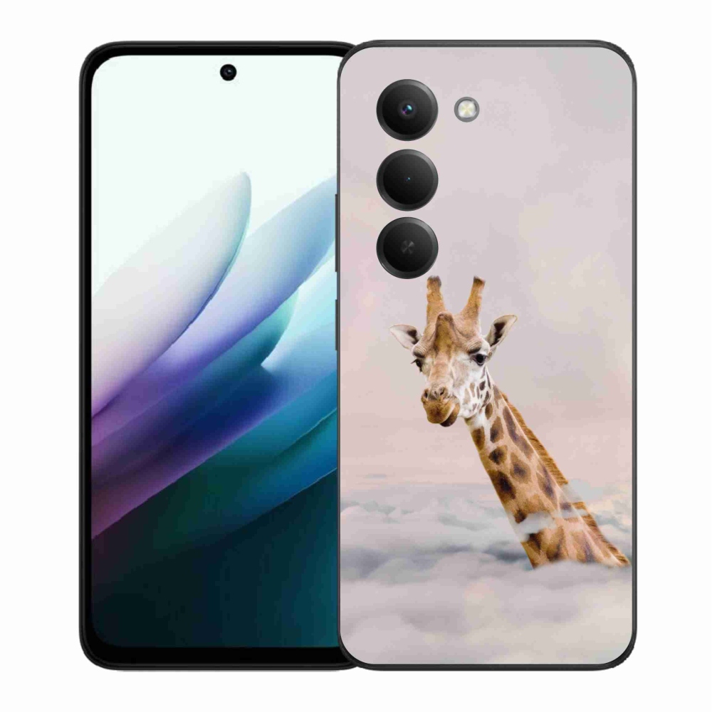 Gél borítás mmCase a Xiaomi Redmi 15 4G/5G (171mm) - zsiráf a felhőkben