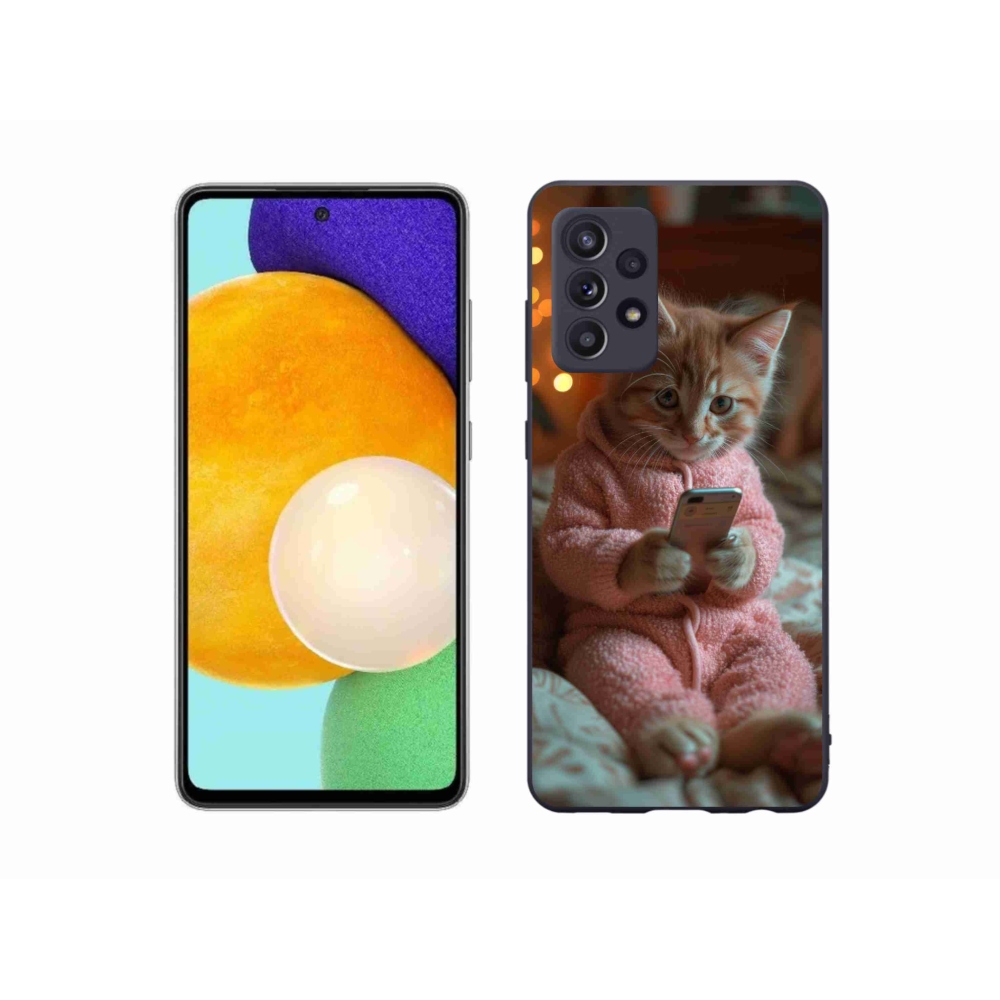 Zselés borítás mmCase Samsung Galaxy A52/A52 5G - baba mobillal