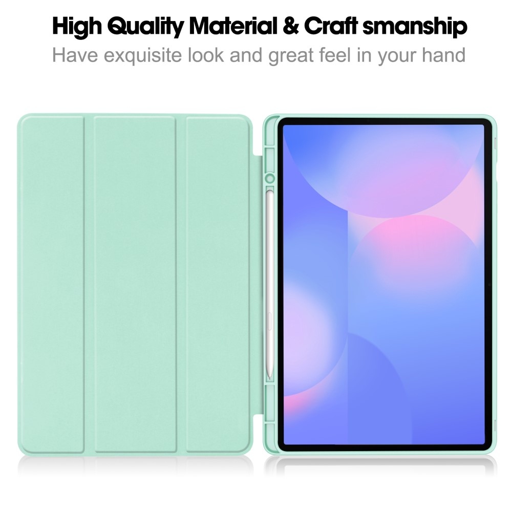 Cases intelligens záró tok Samsung Galaxy Tab S10 FE+ - világoszöld