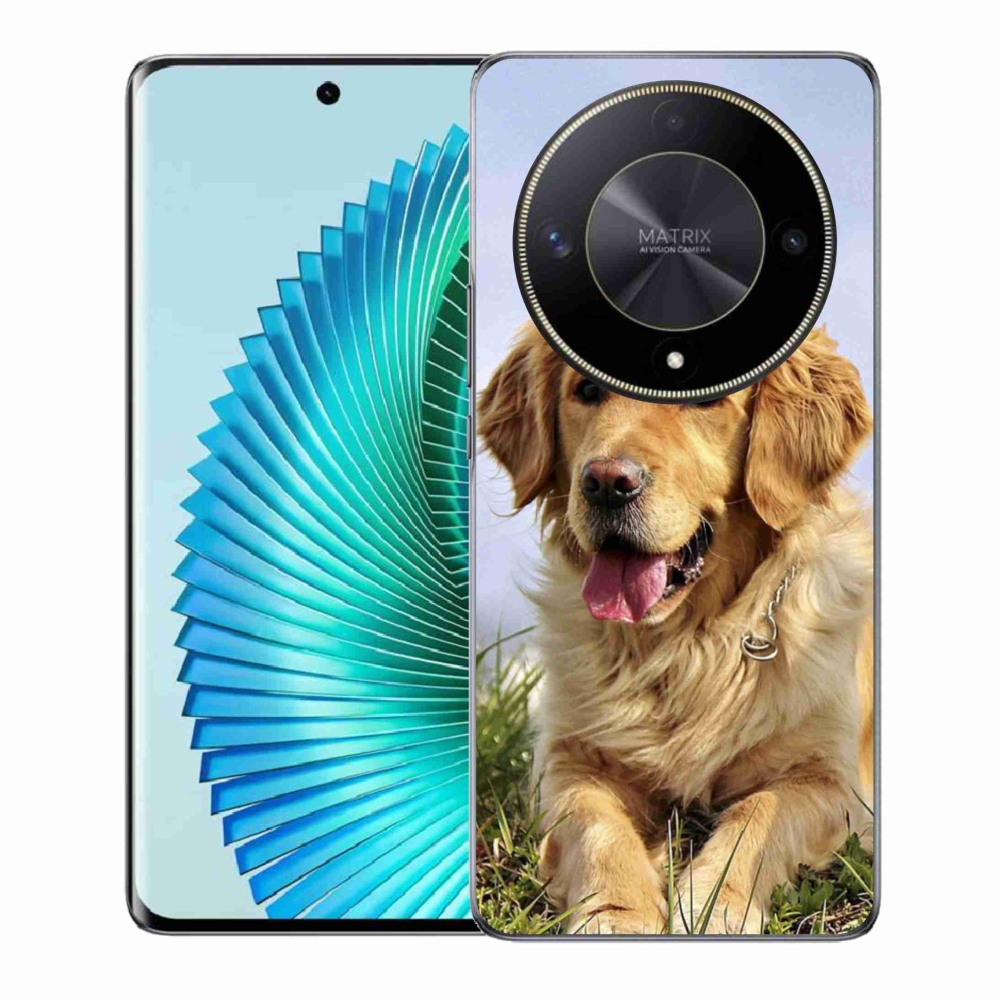 Gél tok mmCase a Honor Magic 6 Lite 5G számára - arany retriever