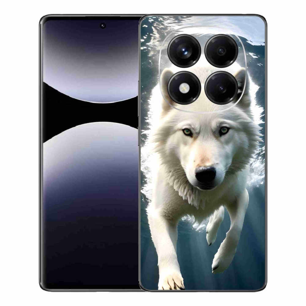 Gél borítás mmCase a Xiaomi Redmi Note 14 Pro készülékhez - fehér farkas