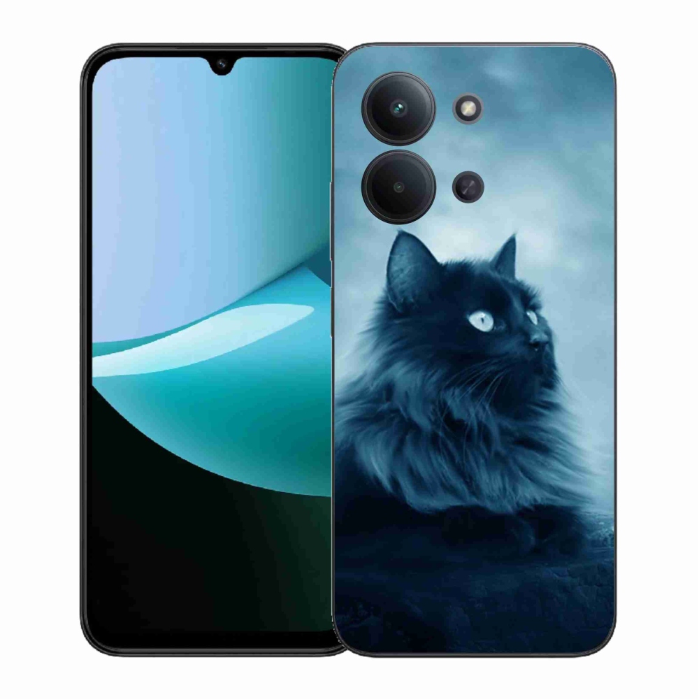 Gél borítás mmCase for Xiaomi Redmi 15C 4G (171mm)/Poco C85 4G (171mm) - fekete macska 1