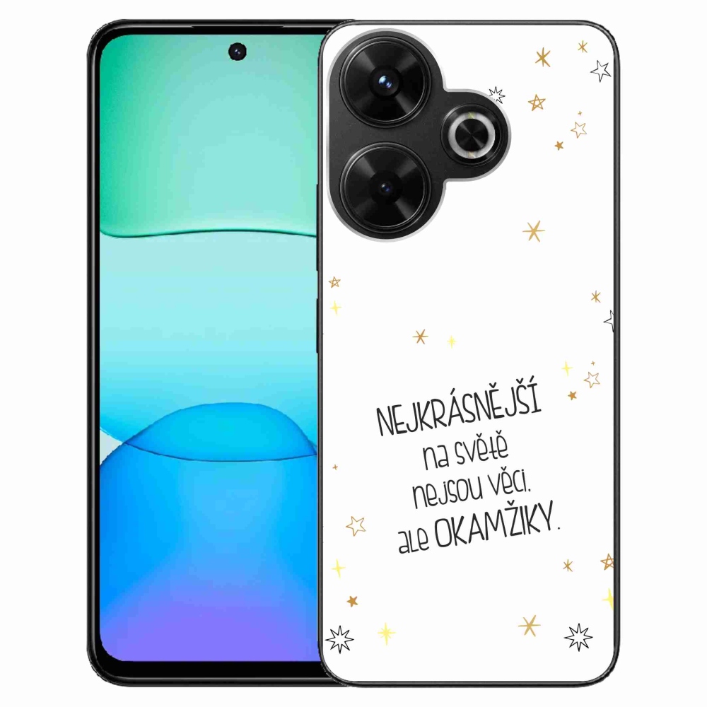 Gél borítás mmCase a Xiaomi Redmi 13 4G/Poco M6 4G - idézem 4 fehér háttérrel