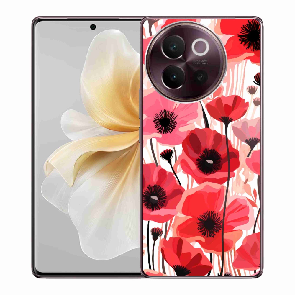 Gél borítás mmCase a Vivo V40 Lite 5G készülékhez - mákos 1