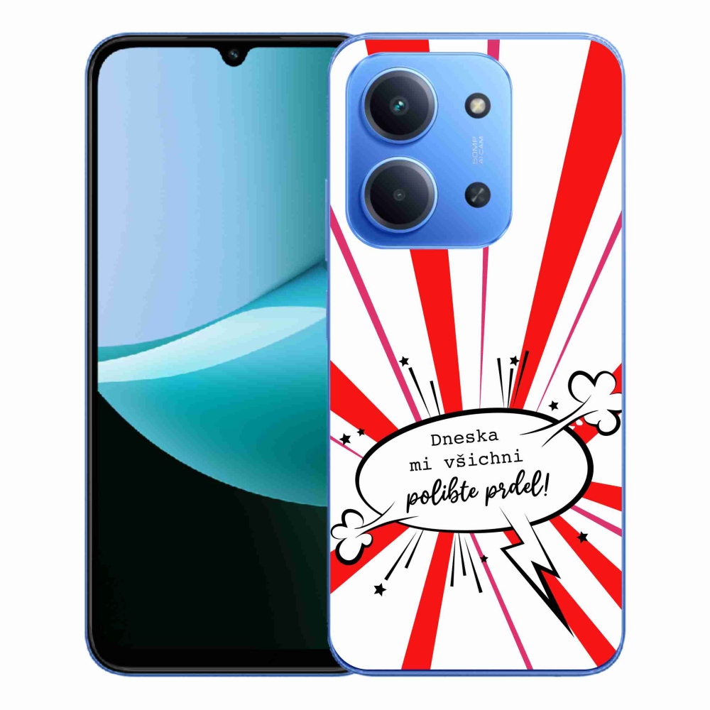 Gél borító mmCase a Xiaomi Redmi 15C 4G/5G (173mm) - vicces szöveg 15 fehér háttérrel