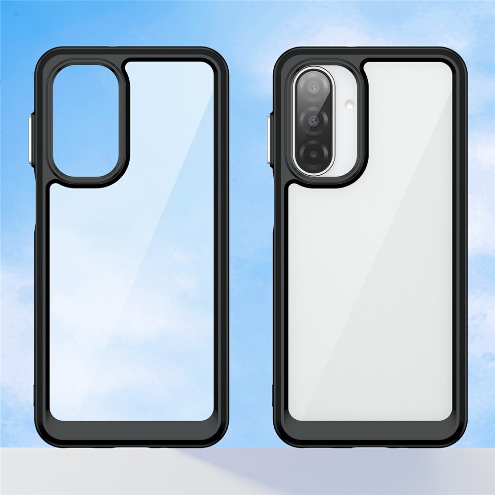 Gél tok rögzített hátlappal Samsung Galaxy A17 4G/5G készülékhez - fekete