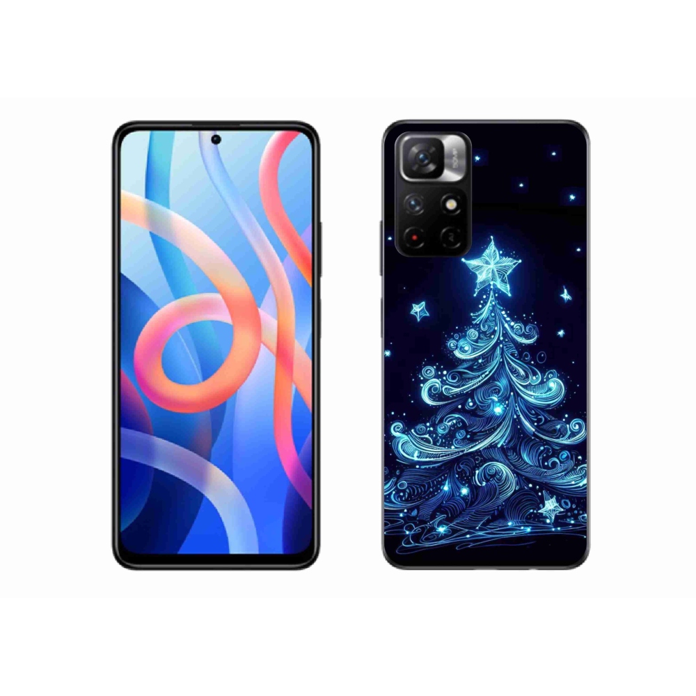 Gél borító mmCase a Xiaomi Redmi Note 11S 5G - neon karácsonyfa 4