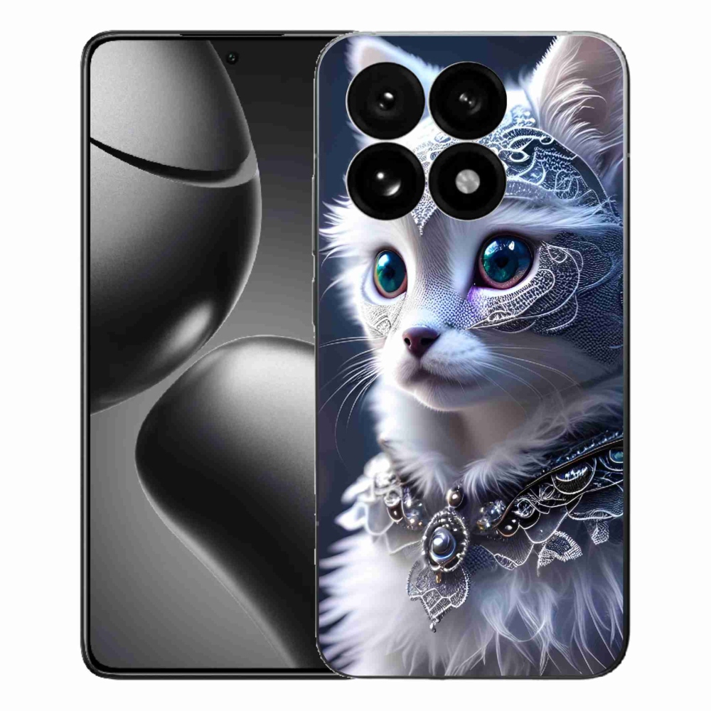Gél borítás mmCase a Xiaomi 15T-hez - fehér macska